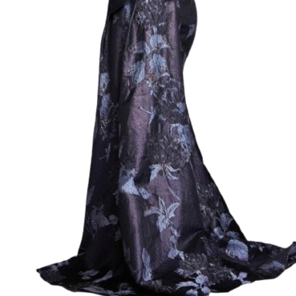NWT Jovani 40308 Jacquard Evening Dress Print Size 14 - Picture 4 of 6